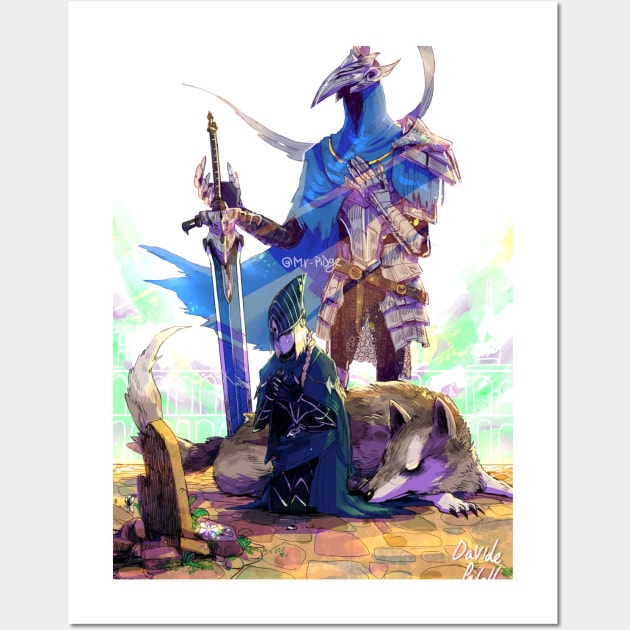 Artorias, Ciaran and Sif Wall Art by MrPidge